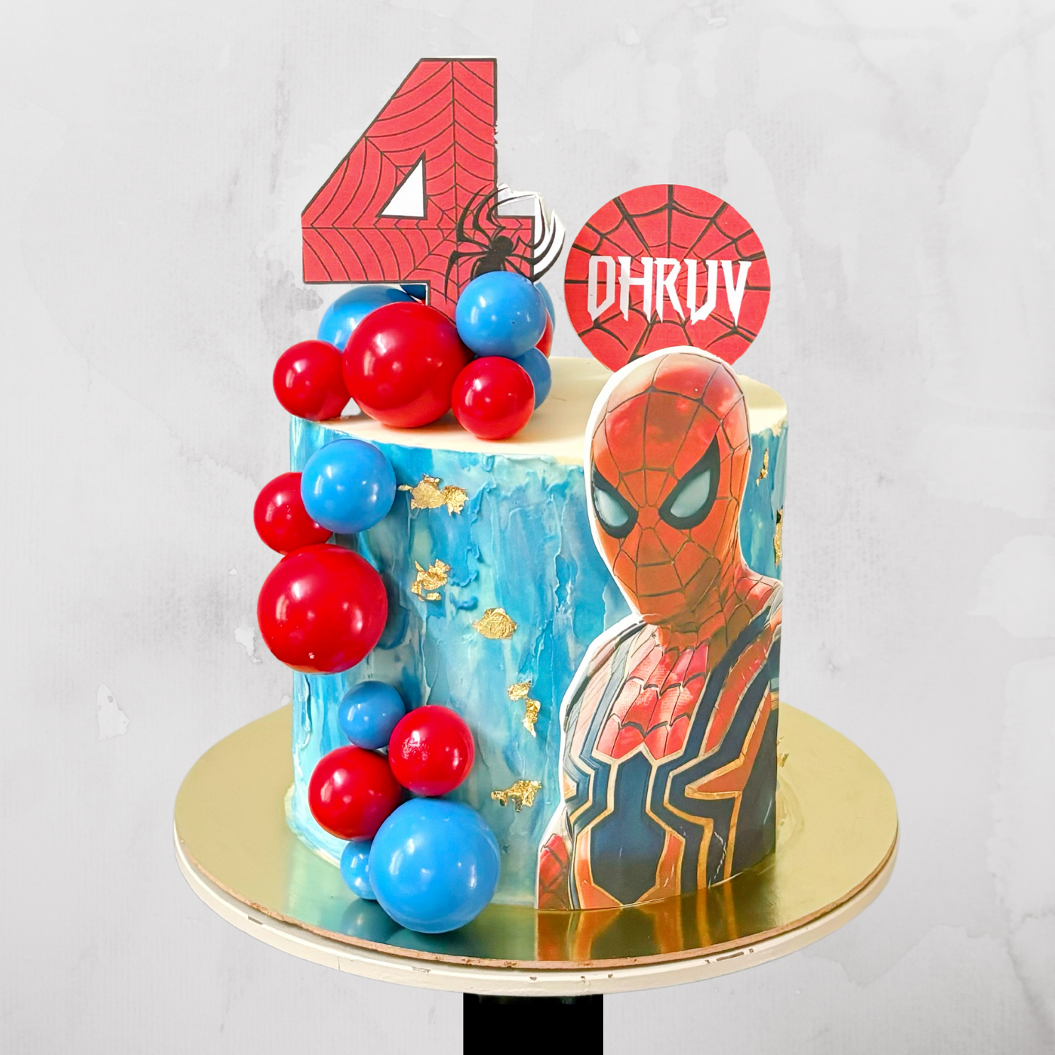 Spidey Web Blast Cake